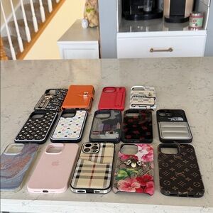 Lot of assorted iPhone 14 Pro Max Assorted Designer and Fashion cases